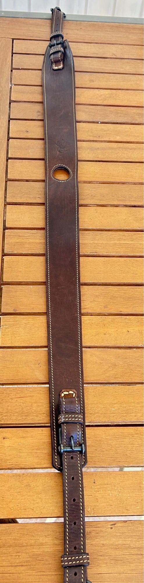 Correa rifle piel marrón