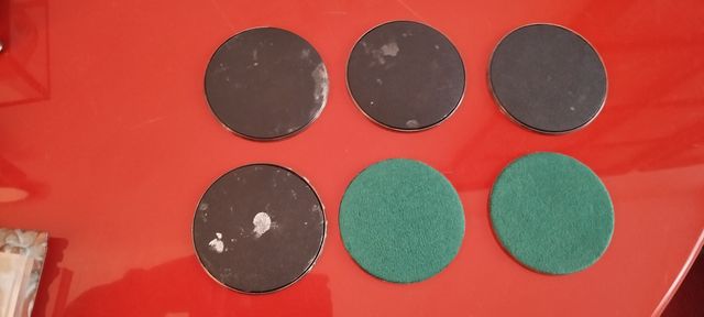 Sottobicchieri vintage argentati