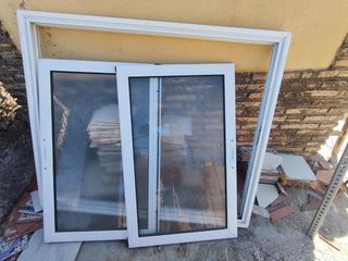 Ventana aluminio blanca - 2 hojas