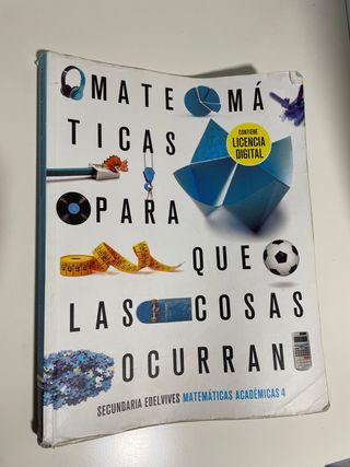 Matemáticas Académicas 4 ESO - Edelvives 