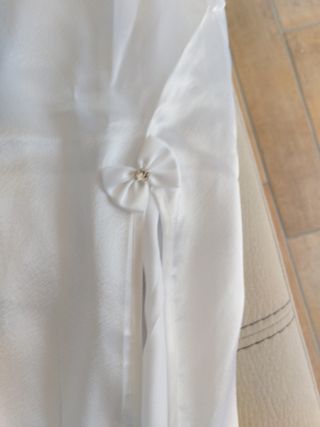 Camicia notte seta bianca