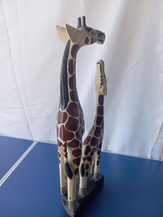 Sculture giraffe legno 50cm
