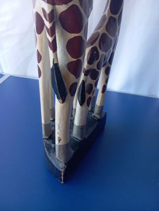 Sculture giraffe legno 50cm