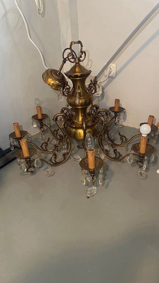 Lampara cristal roca