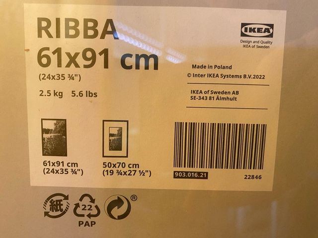 Marco RIBBA negro 61x91cm