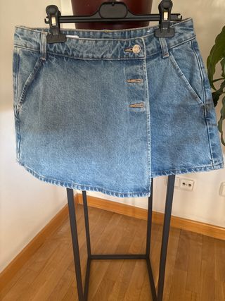 Falda vaquera azul