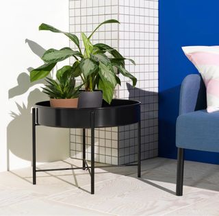 Mesa negra para plantas - Metal