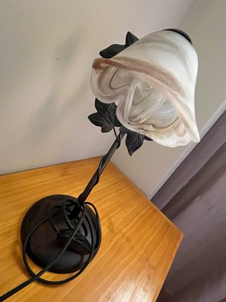 Conjunto provenzal: 2 mesillas + espejo + estante