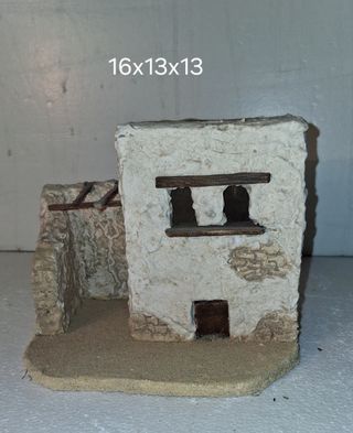 Casita portal belén 16x13x13cm