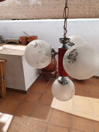 Lampara techo 3 luces vintage