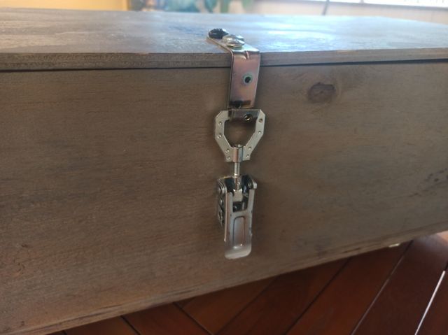 Arcón madera con ruedas - Gris