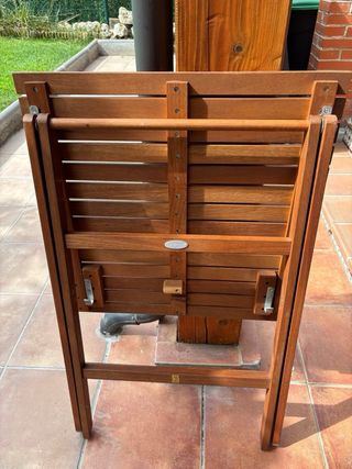 Mesa plegable madera marrón