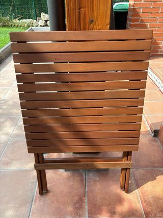 Mesa plegable madera marrón