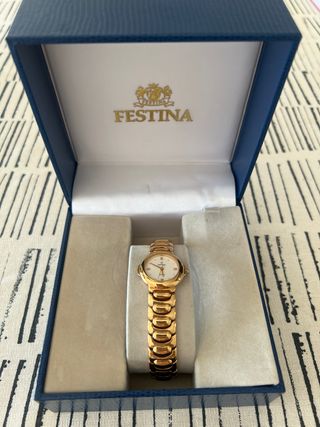 Festina: Reloj mujer dorado