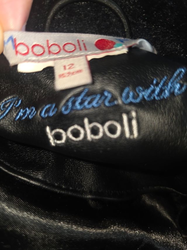 Cazadora pelo Boboli negra