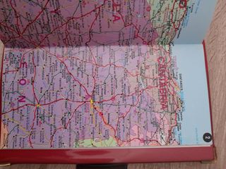 Funda Documentación Automóvil con mapa , vintqge 
