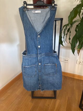 Peto vaquero Zara azul