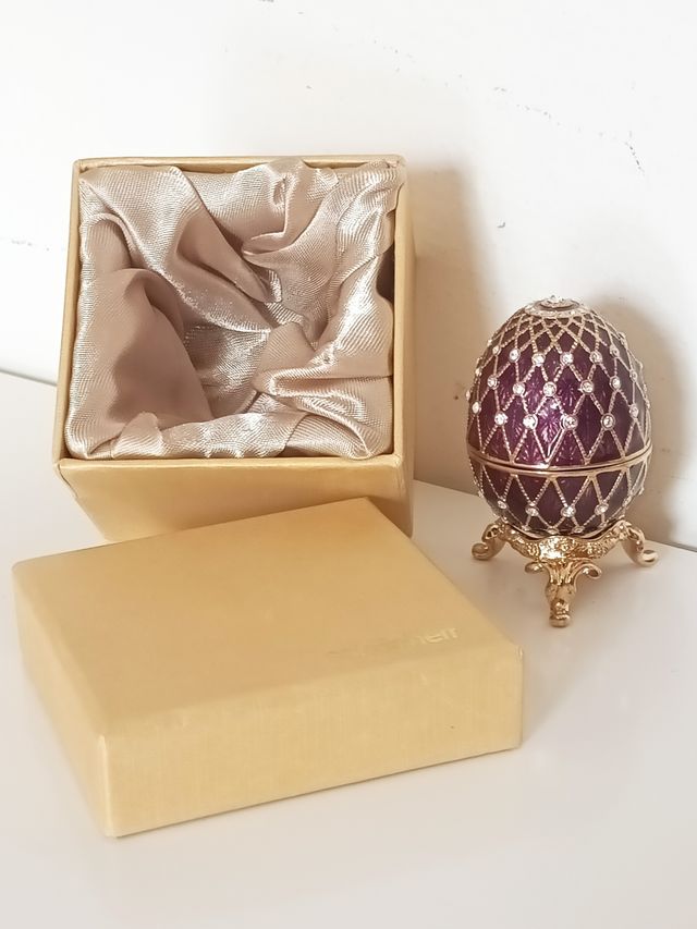 Uovo Portagioie - Oro e Viola