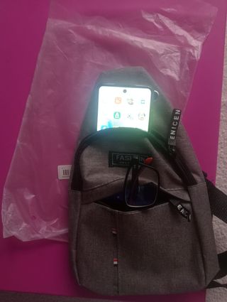 Bandolera Gris - Bolso Pecho