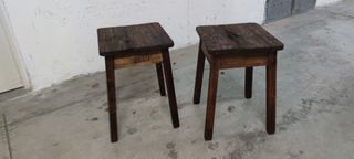 Sgabelli legno anni '50 industriali