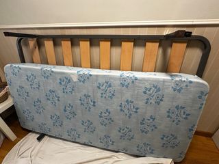 Somier metálico 110x180cm+colchón muelles 80X180