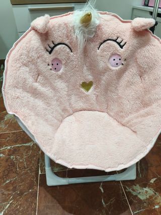 Silla infantil unicornio rosa
