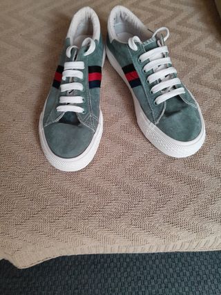 Zapatillas plataforma verdes

