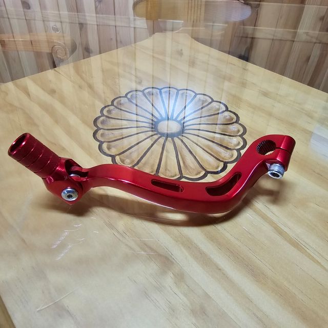 Palanca cambio moto roja