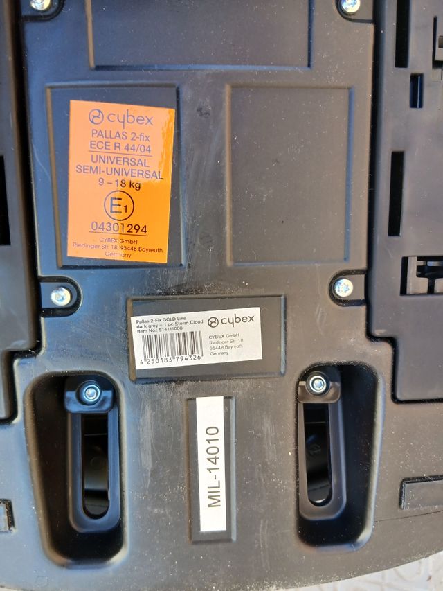 Silla coche Cybex 9- 18 kg.