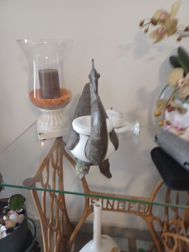 Cenicero Pavo Real Bronce