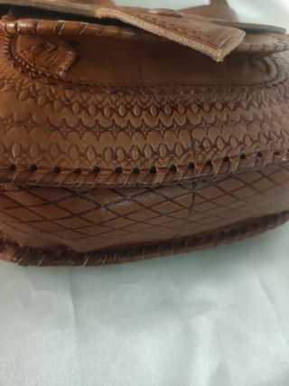 Bandolera Piel Artesanal Marrón