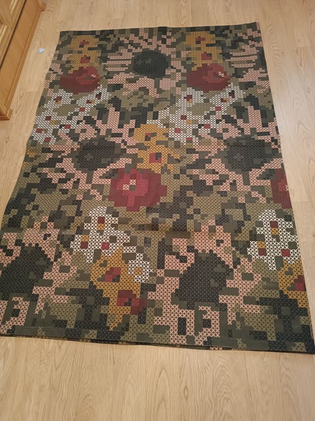 Alfombra multicolor estilo patchwork