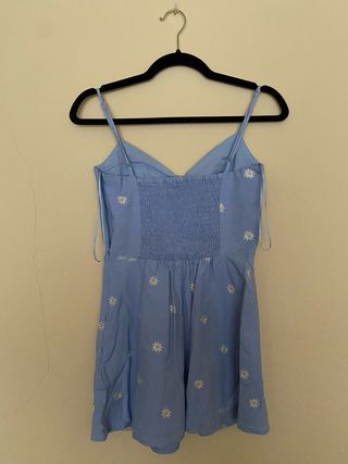 Vestido azul flores - Talla S