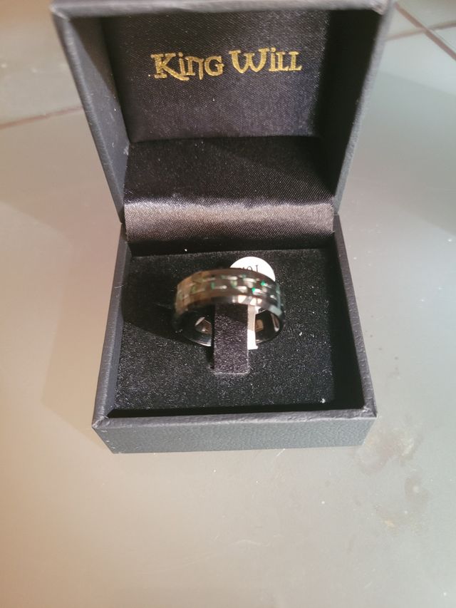 Anillo King Will - Negro y Verde, talla 10.5