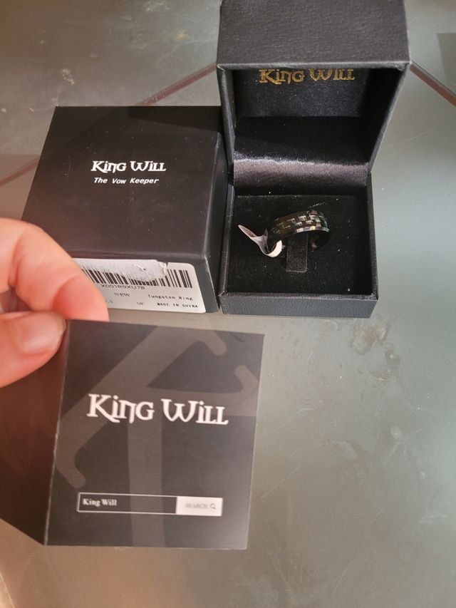 Anillo King Will - Negro y Verde, talla 10.5