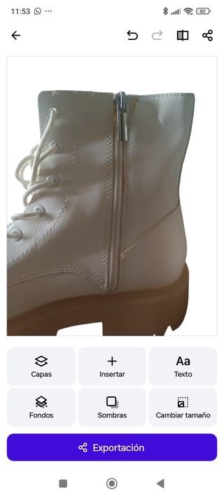 Botas Bershka blancas - talla 40