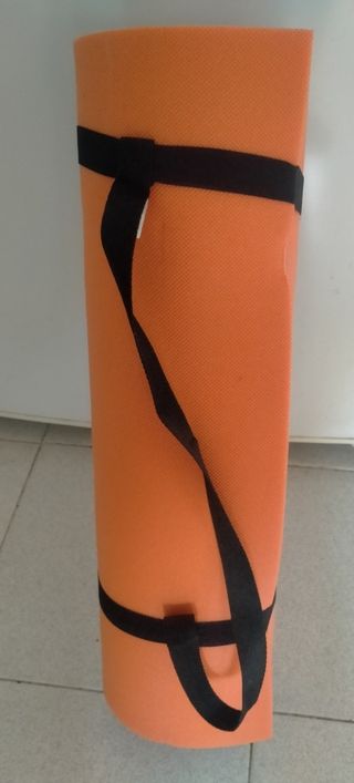 Esterilla fitness naranja y gris