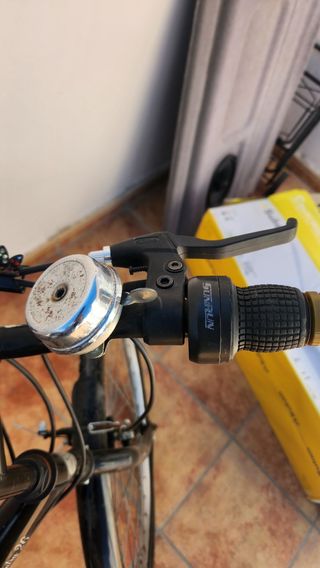 Bicicleta de paseo negra