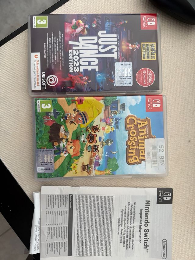 Nintendo Switch - Console Blu e Rossa con giochi