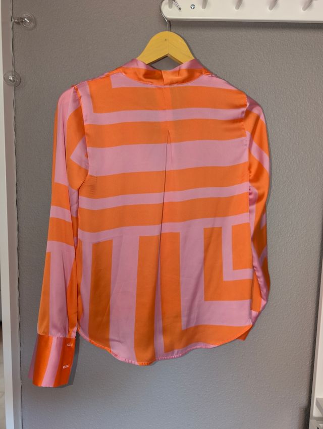 Blusa Mango naranja-rosa