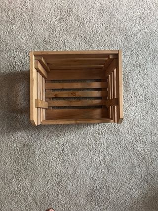 Caja madera almacenaje 37x24x30cm