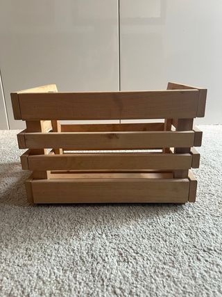 Caja madera almacenaje 37x24x30cm