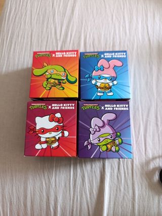 Lote 4 Cajas Hello Kitty Ninja Turtles and friends