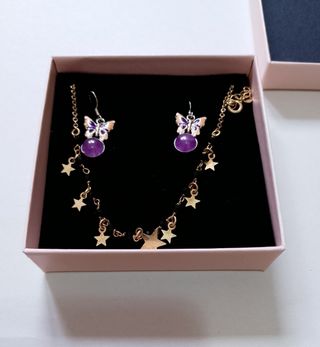 Collar y pendientes estrellas 