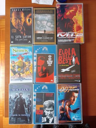 Lote de 9 películas VHS