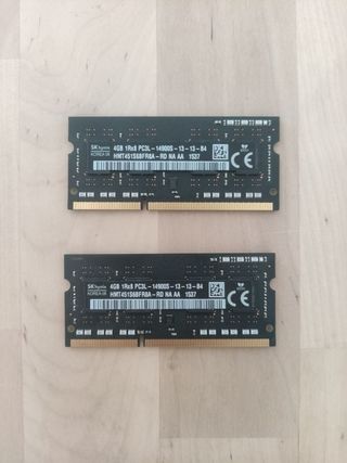 2x RAM SK hynix 4GB PC3L-14900S Por 5€ las 2