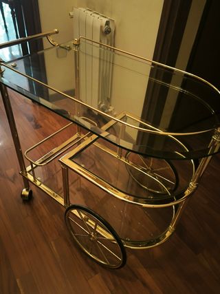 Carrito camarera vintage dorado