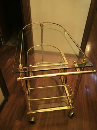 Carrito camarera vintage dorado