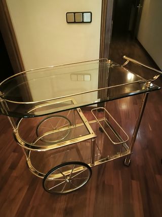 Carrito camarera vintage dorado