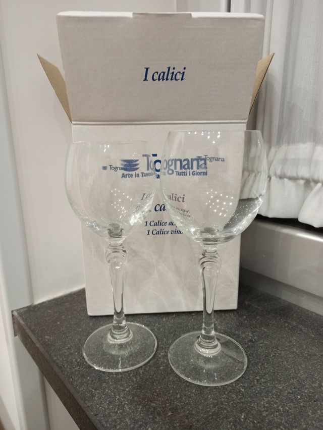 2 Calici  Tognana Trasparenti